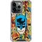 DC Comics Batman Mask Vintage Pattern iPhone 15 Pro Clear Case